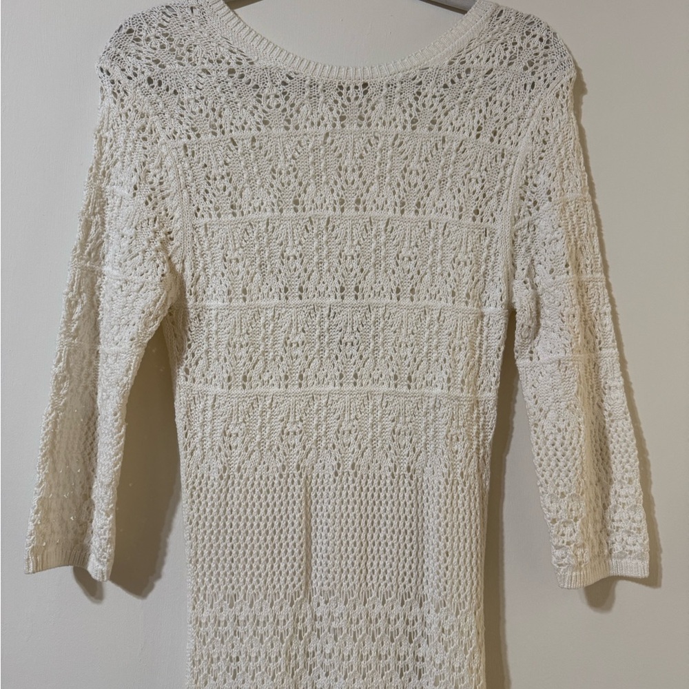 AllSaints White Lace Midi Dress - Picture 5 of 7